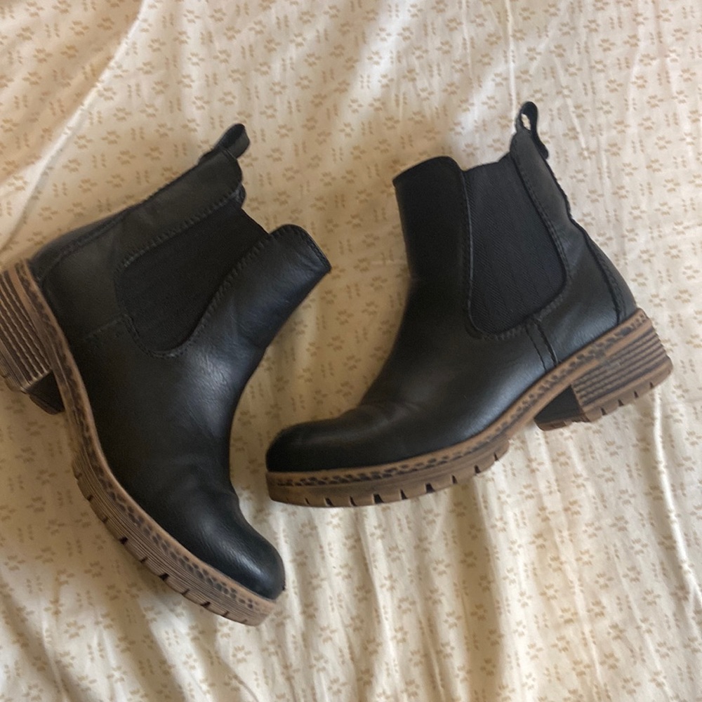 Pleather boots